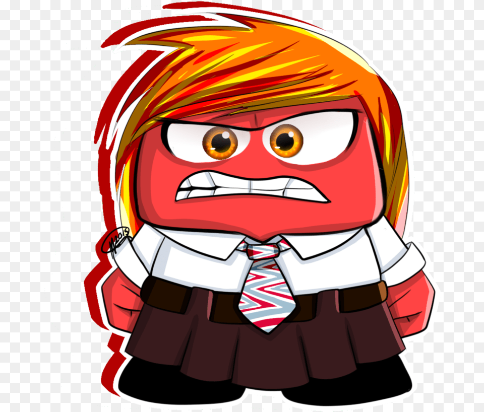 Inside Out Genderbend Anger, Accessories, Publication, Tie, Formal Wear Free Transparent Png