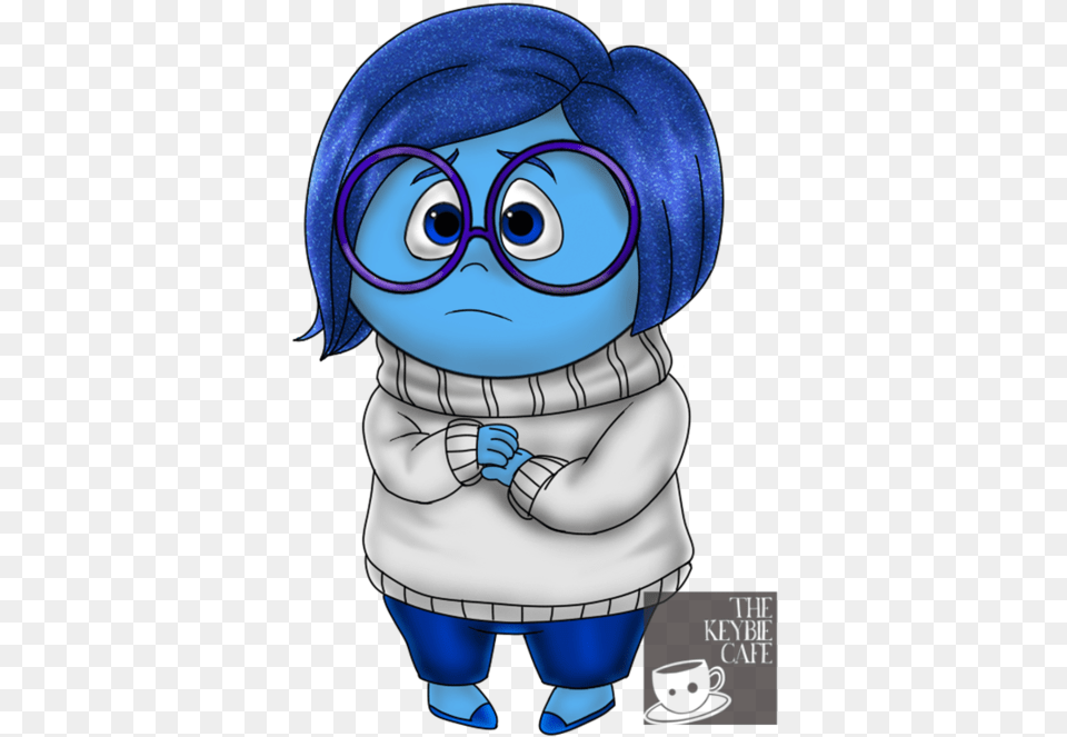 Inside Out Keybies Sadness, Publication, Comics, Coat, Clothing Free Transparent Png