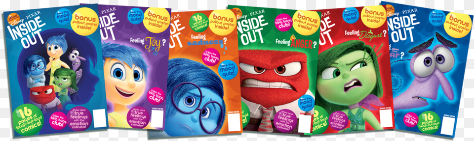 Inside Out Movie Magazine, Book, Publication, Advertisement, Poster Png Image