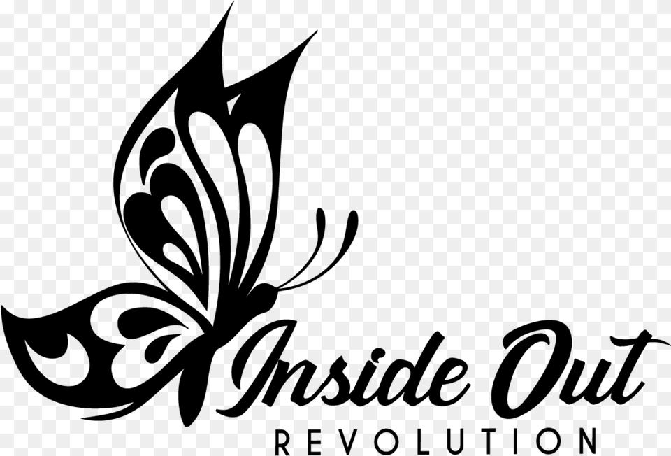 Inside Out Revolution Blog Calligraphy, Gray Png Image