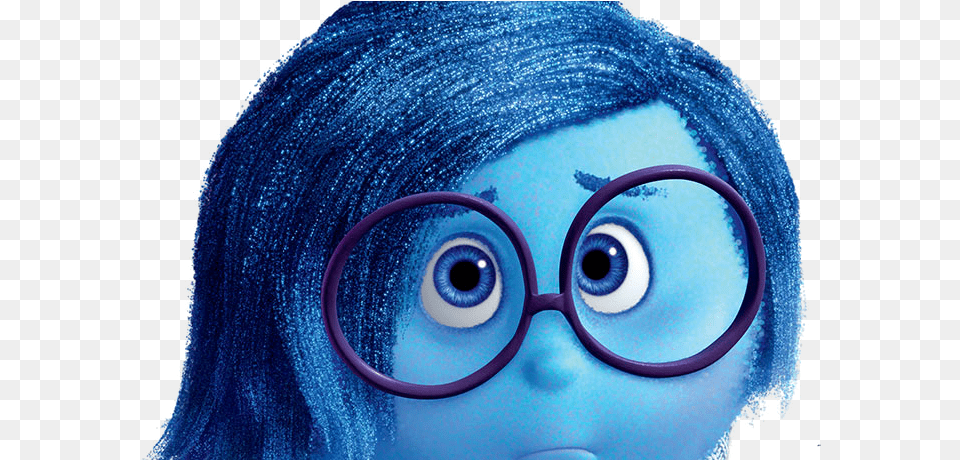 Inside Out Sadness Inside Out Cardboard Cutout Standup, Accessories, Glasses, Sunglasses, Adult Free Png