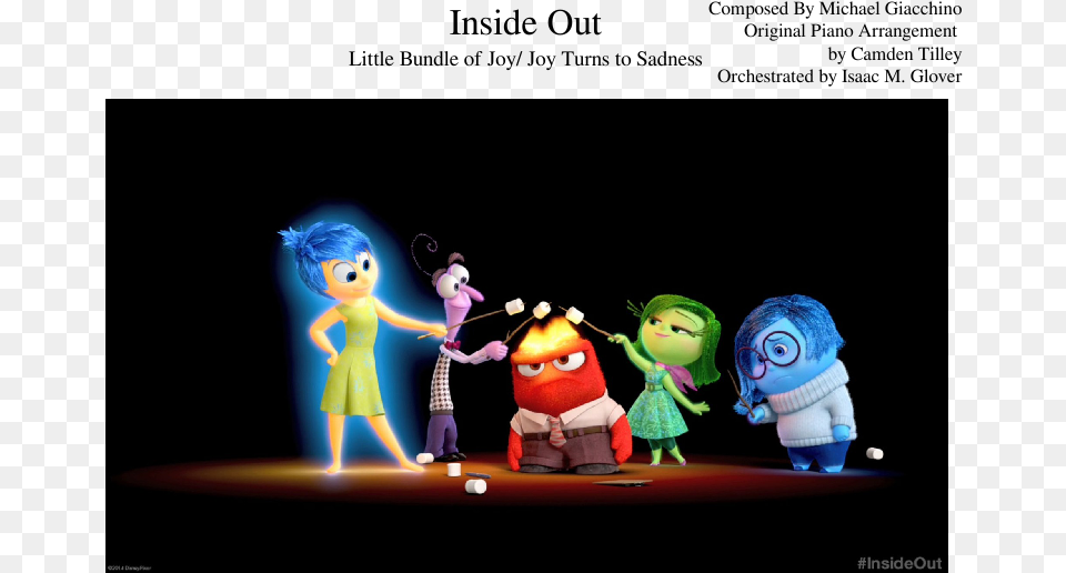 Inside Out Sheet Music Composed By Composed By Michael Inside Out, Child, Female, Girl, Person Free Png Download