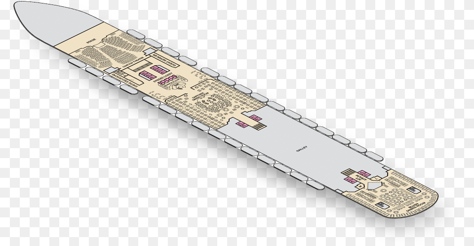 Inside This Ship Cruise Ship Crew Deck Plan, Blade, Razor, Weapon Free Png