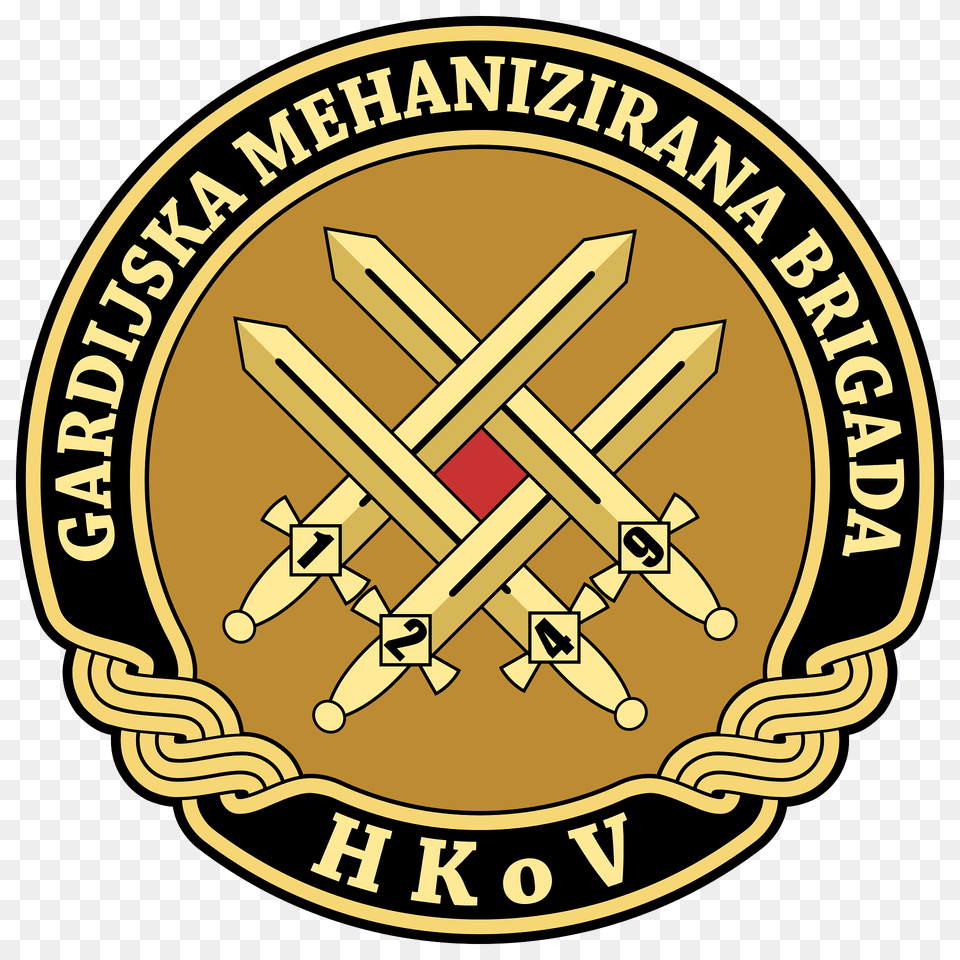 Insignia Croatia Army Gmbr V1 Clipart, Emblem, Symbol, Logo, Badge Free Transparent Png