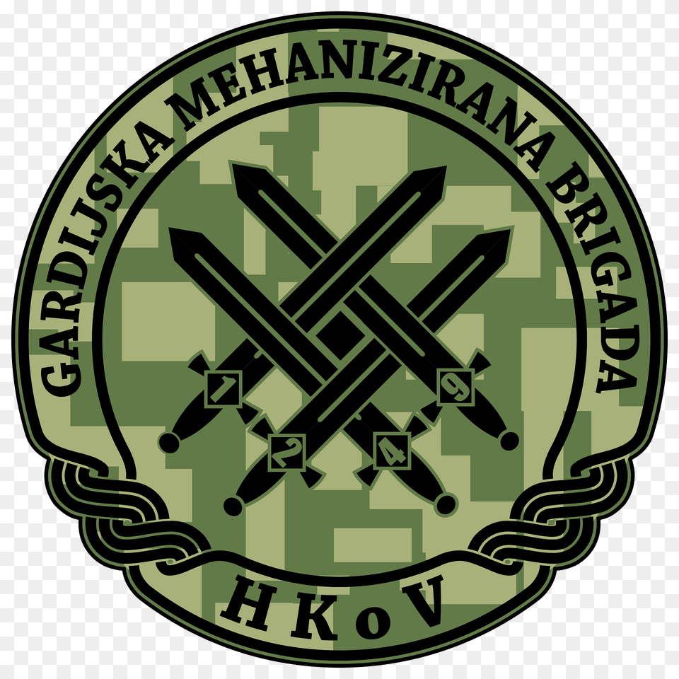 Insignia Croatia Army Gmbr V2 Clipart, Logo, Emblem, Symbol, Badge Free Png