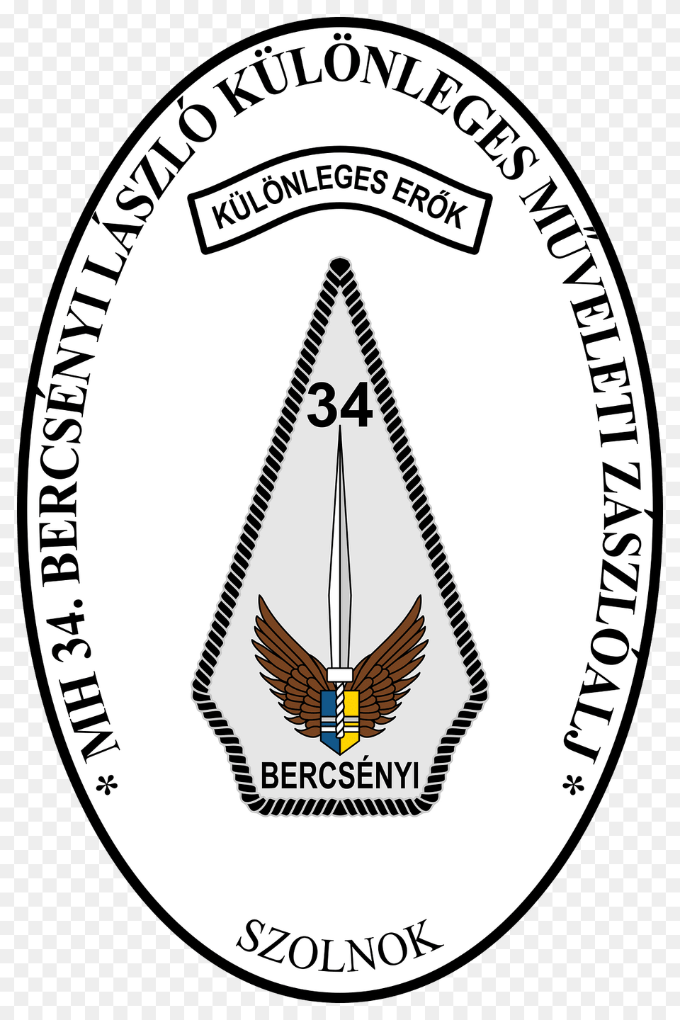 Insignia Hungary Army Battalion 34th Clipart, Badge, Logo, Symbol, Emblem Png Image