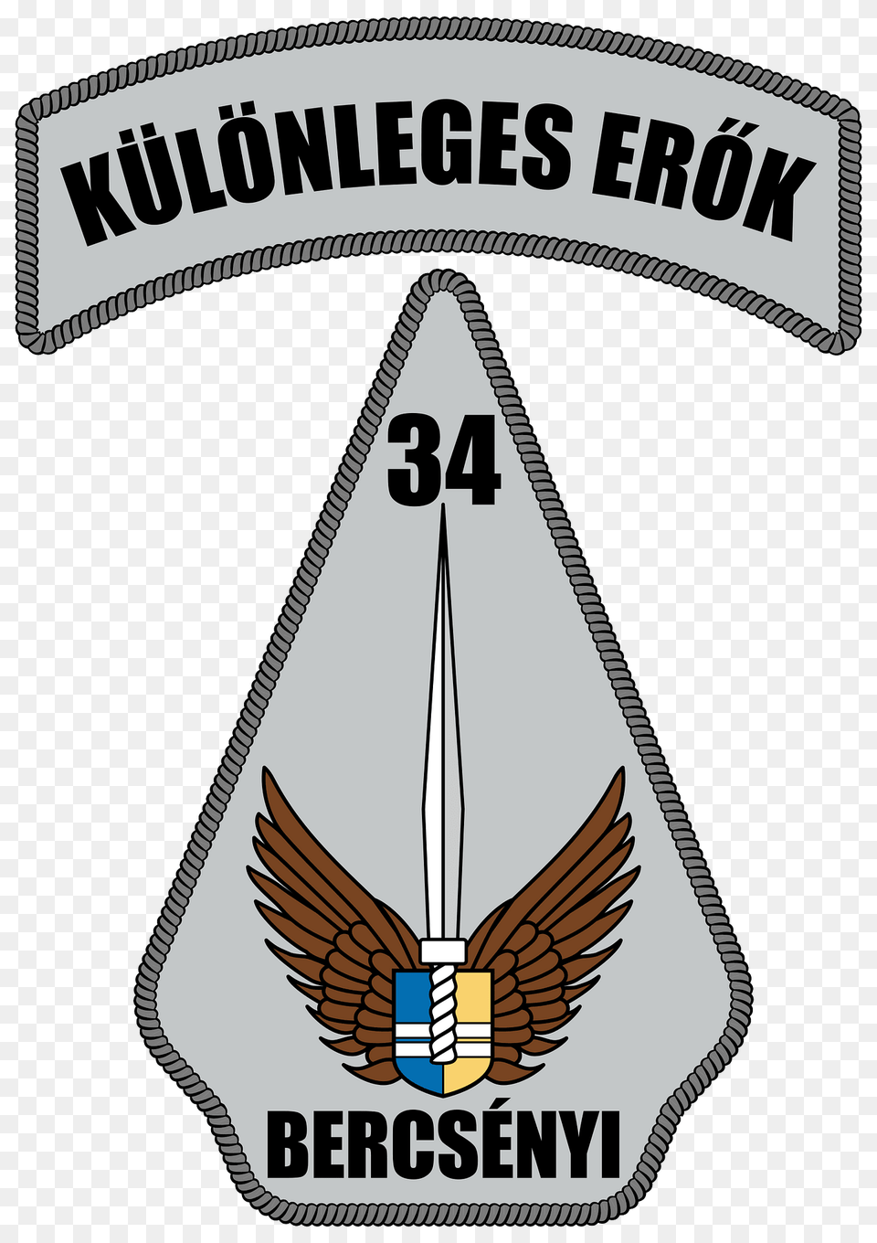 Insignia Hungary Army Battalion 34th V2 Clipart, Badge, Logo, Symbol, Emblem Free Transparent Png