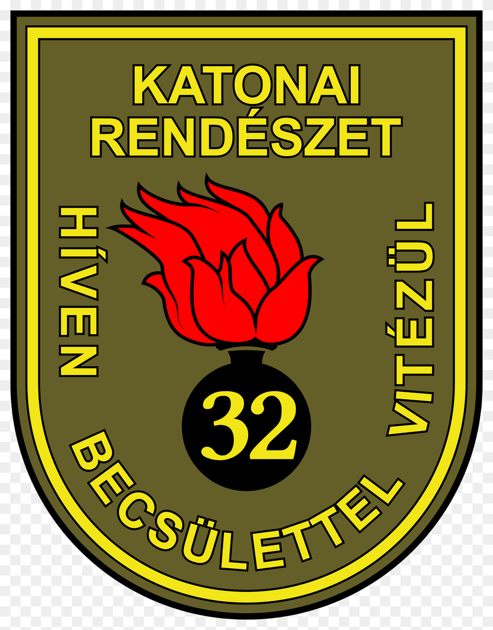 Insignia Hungary Army Regiment 32 R S Dsz Battalion Mp Clipart, Badge, Logo, Symbol Free Png