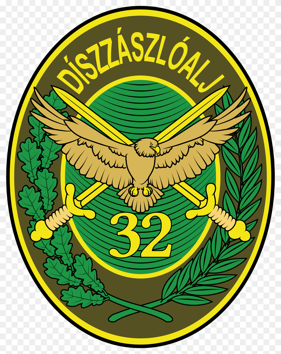 Insignia Hungary Army Regiment 32 R S Dsz Clipart, Emblem, Logo, Symbol, Badge Png