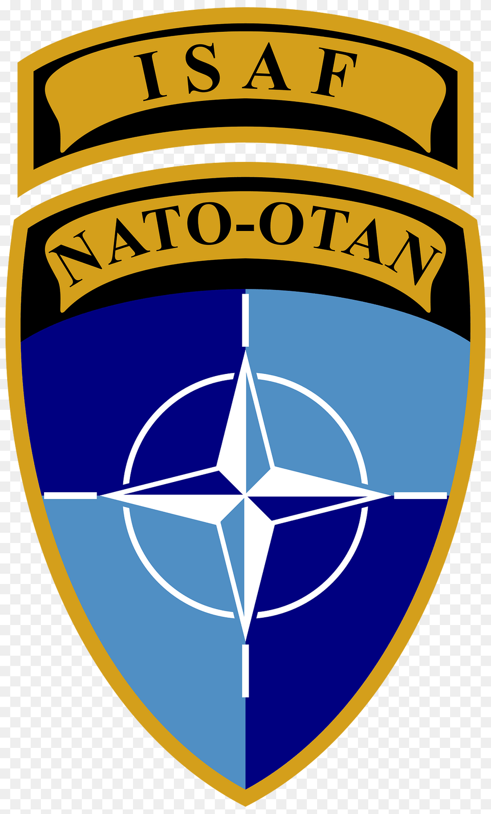 Insignia Nato Army Nato Otan Isaf Clipart, Logo, Symbol, Badge, Emblem Free Png Download