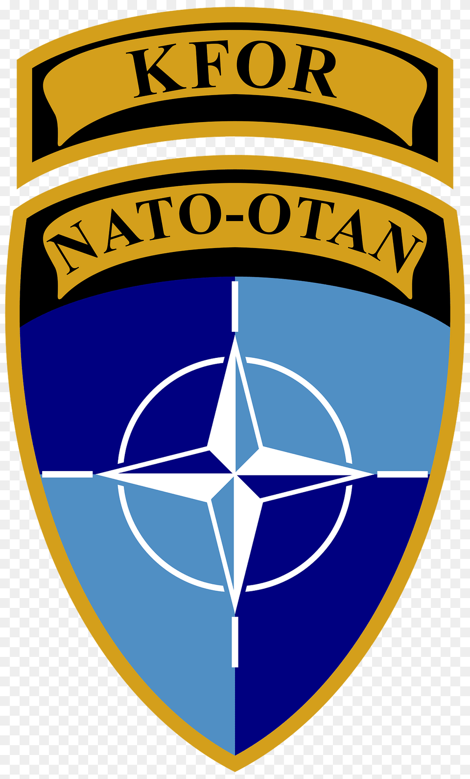 Insignia Nato Army Nato Otan Kfor Clipart, Logo, Symbol, Badge, Emblem Png Image