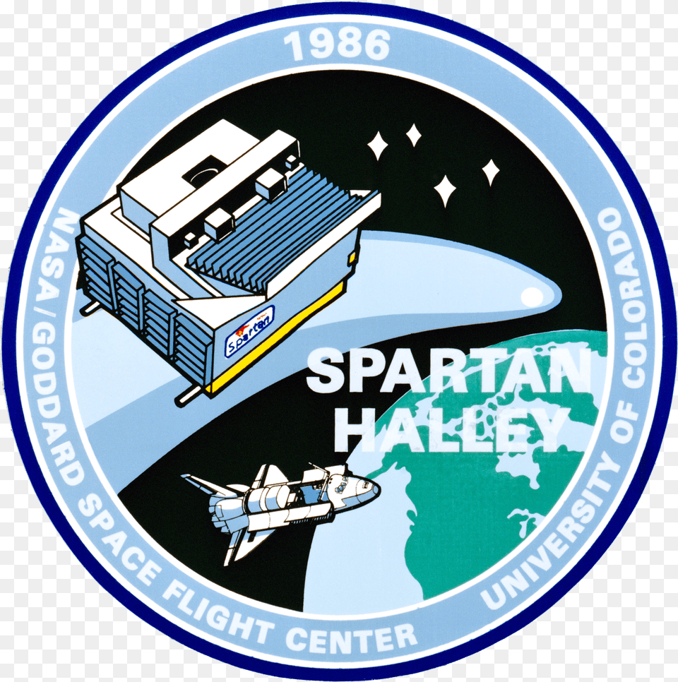 Insignia Of Spartan Halley Space Shuttle Challenger, Pebble Free Transparent Png
