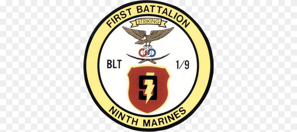 Insignia Of The 1st Battalion 9th Us Marine Regiment East Carolina University, Badge, Emblem, Logo, Symbol Png Image