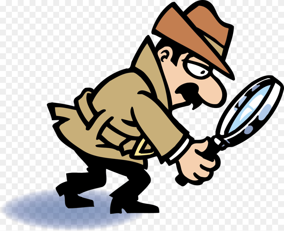 Inspector 4 Clip Art Detective Magnifying Glass, Photography, Baby, Person, Face Png Image