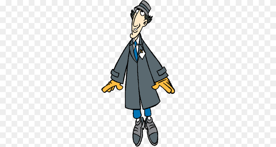 Inspector Gadget Cartoon Characters Inspector Gadget, Clothing, Coat, Person, Face Free Transparent Png