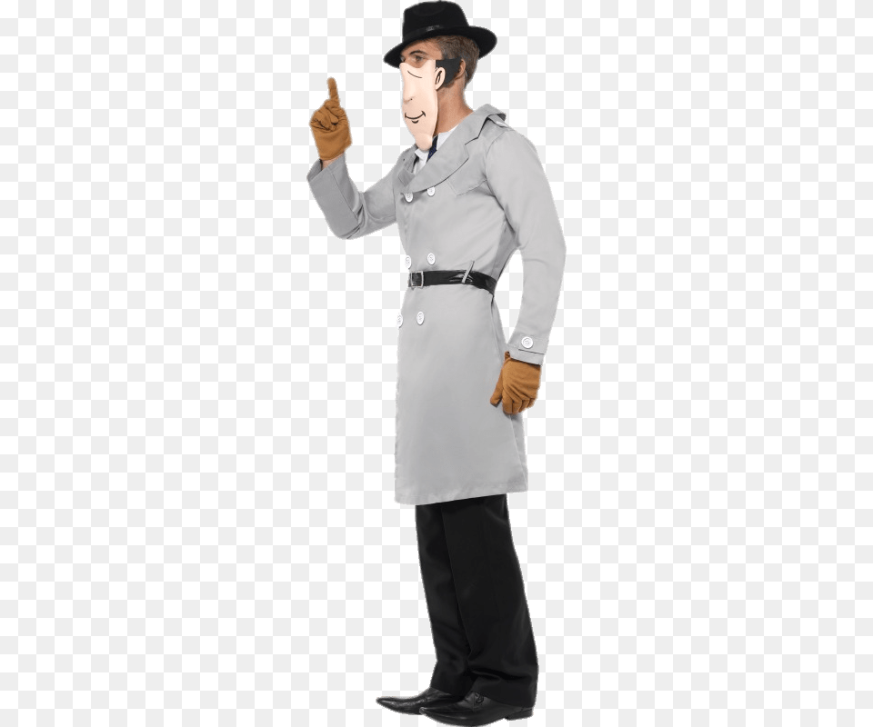 Inspector Gadget Costume, Lab Coat, Clothing, Coat, Person Free Png