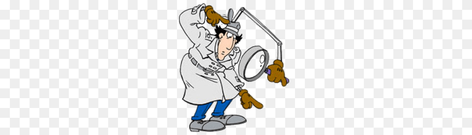 Inspector Gadget Found Something, Cleaning, Person, Clothing, Coat Png