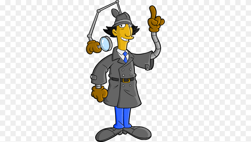 Inspector Gadget Inspector Gadget Simpsons, Baby, Person, Cleaning, Head Free Transparent Png