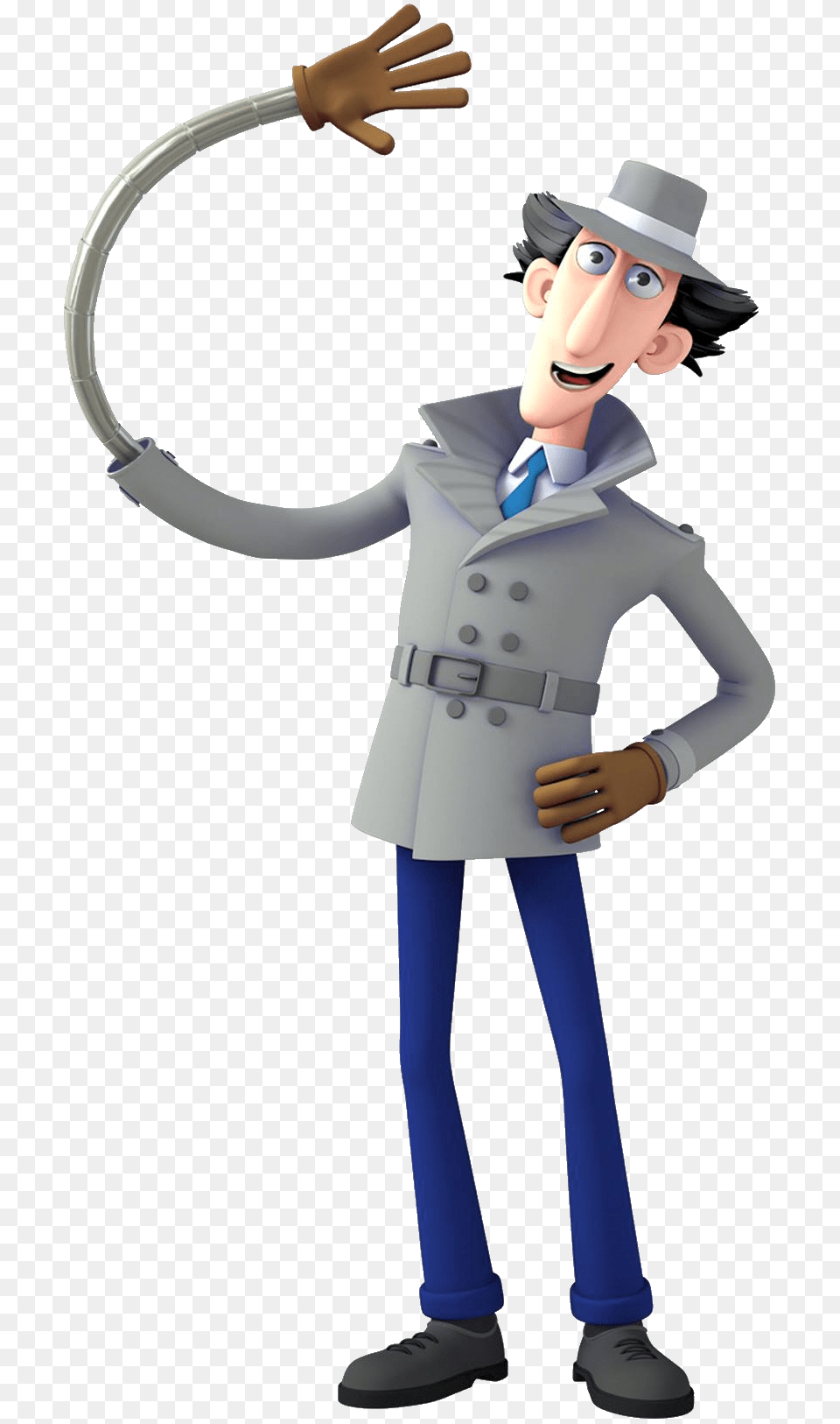 Inspector Gadget Long Arm, Clothing, Coat, Person, Face Free Png