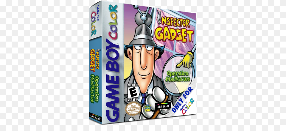 Inspector Gadget Operation Madkactus Details Launchbox Game Boy Color, Book, Comics, Publication, Person Png