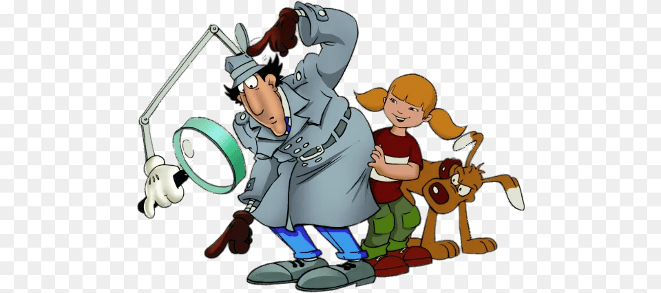 Inspector Gadget Penny And Brain Inspector Gadget Cartoon, Publication, Book, Comics, Baby Png