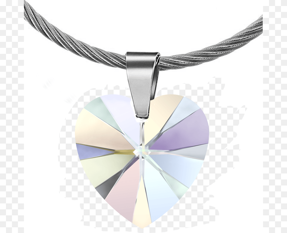 Inspiration Necklace With Swarovski Crystal Heart Pendant Swarovski 18mm Blue Zircon Crystal Heart Pendant, Accessories, Jewelry, Diamond, Gemstone Free Transparent Png