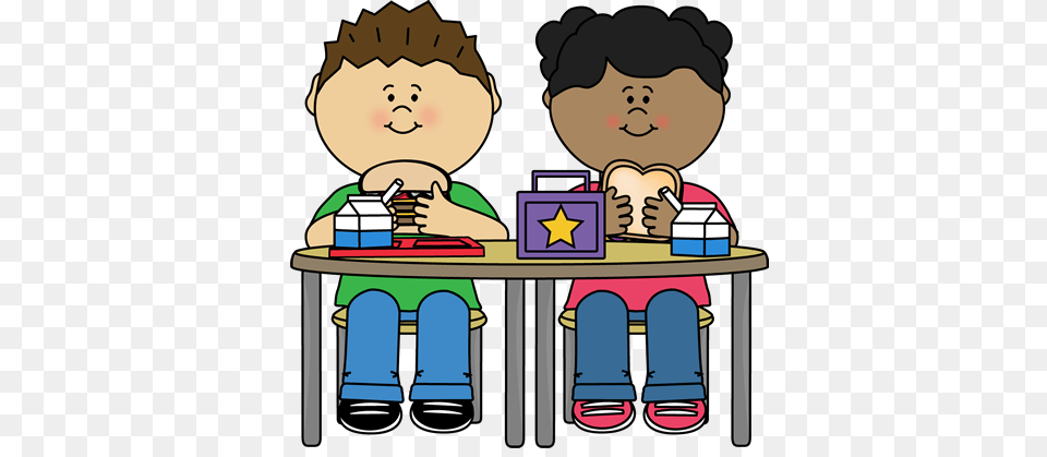 Inspirational Kids Eating Lunch Clipart Kids Eating School Lunch, Reading, Person, Book, Publication Png Image