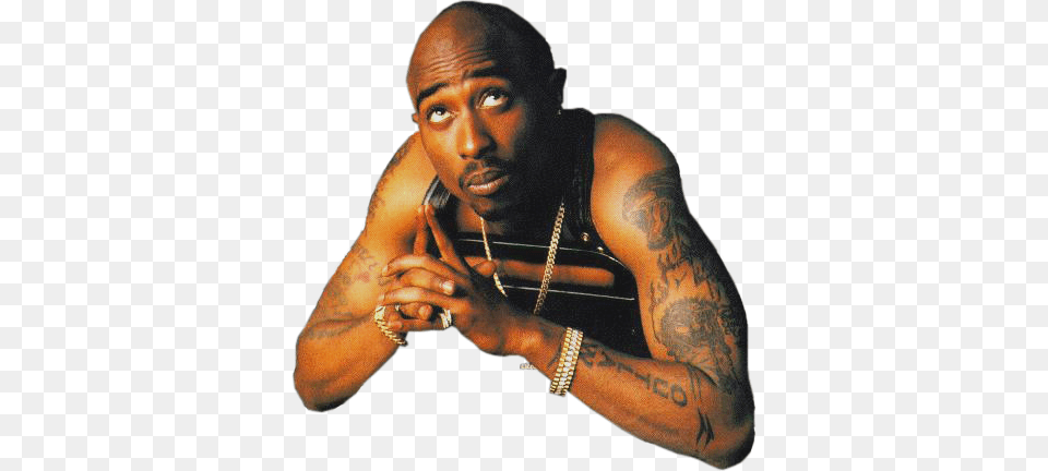 Inspirational White Canvas Background 2pac Photo By Tupac Left Arm Tattoos, Tattoo, Skin, Portrait, Photography Free Png