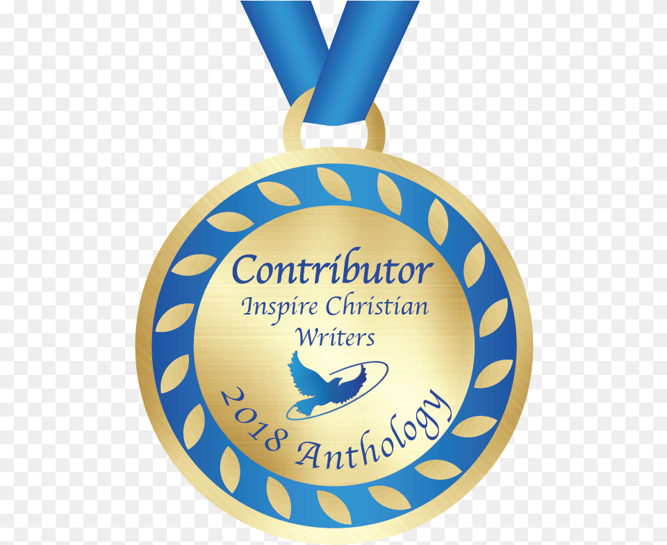 Inspire Christian Writers Anthology Contributor Pendant, Gold, Gold Medal, Trophy Free Transparent Png