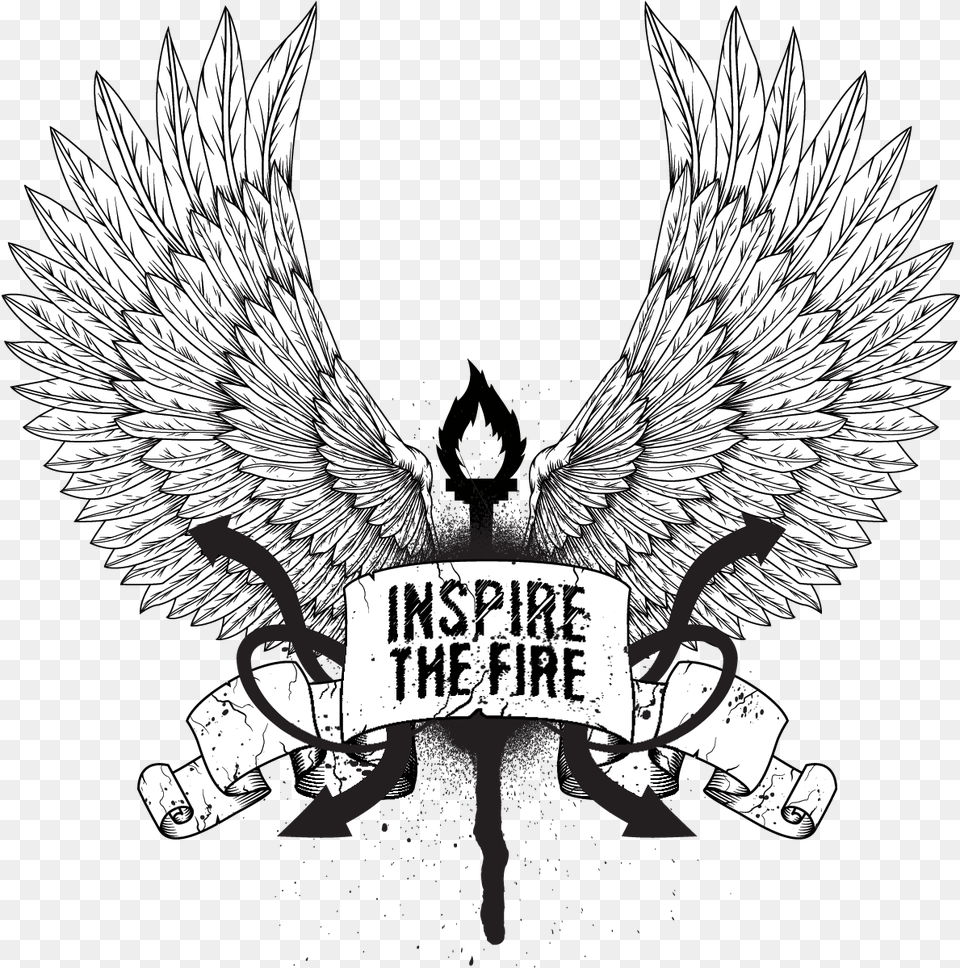 Inspire The Fire Inspire The Fire Inc Inspire The Fire Charlotte, Emblem, Symbol, Animal, Bird Free Png Download