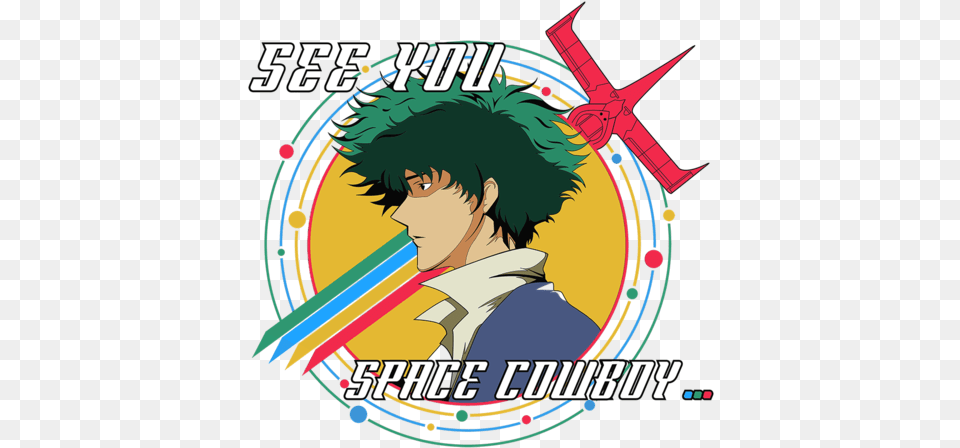 Inspired By Cowboy Bebop Featuring Spike Spiegel And Cowboy Bebop, Publication, Book, Comics, Person Free Png