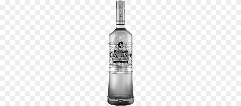 Inspired By The Modern Russia39s Pulsating Night Life Russian Standard Platinum Vodka Silver Filtered, Alcohol, Beverage, Gin, Liquor Free Png