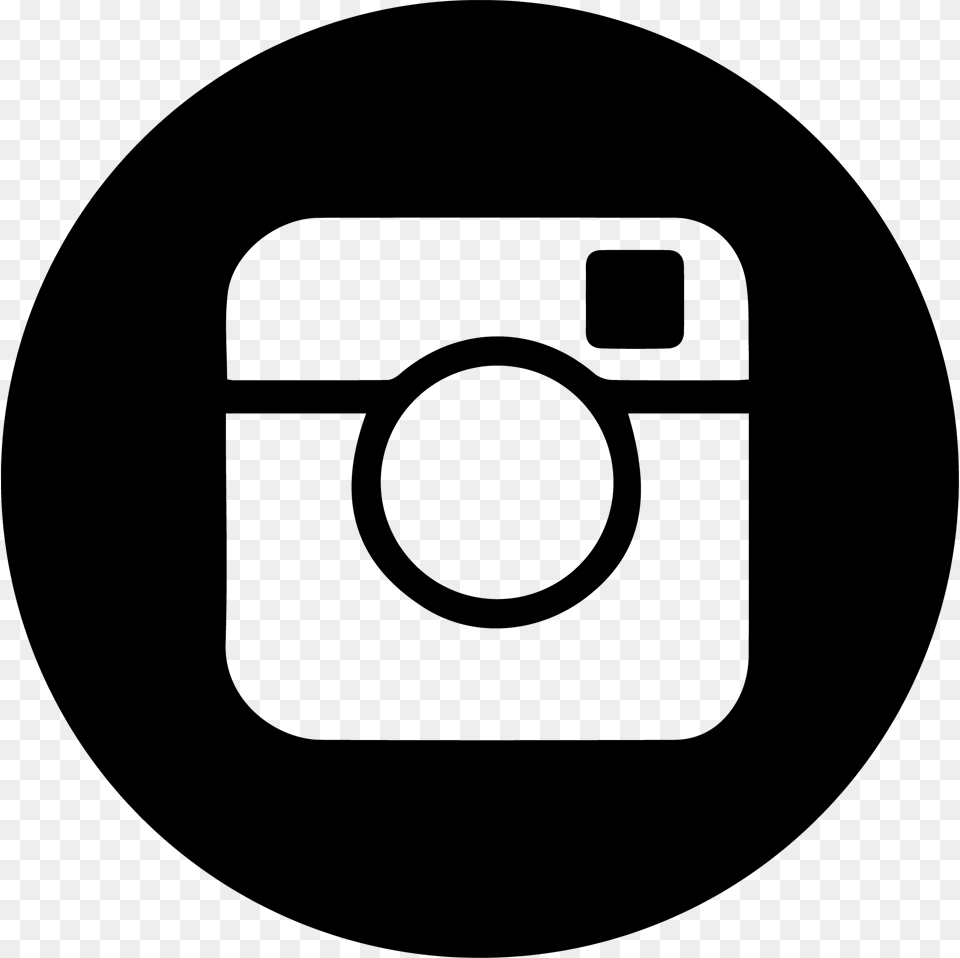 Insta Black Instagram Social Media Icon Grey, Lighting, Silhouette, Firearm, Weapon Png Image