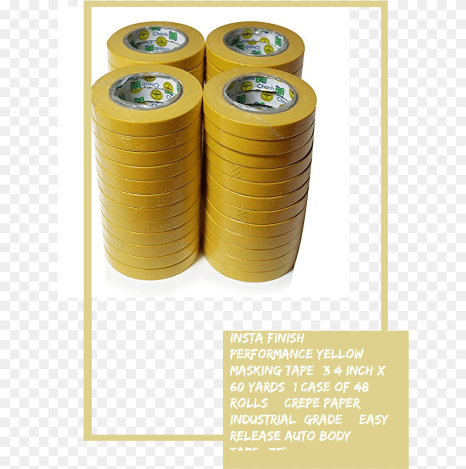 Insta Finish Performance Yellow Masking Tape 1 Case Money Free Png Download