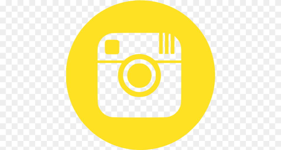 Instagram 04 Icons Yellow Instagram Logo, Photography, Disk, Electronics, Camera Png Image