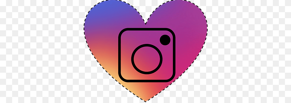 Instagram Heart, Disk Free Png