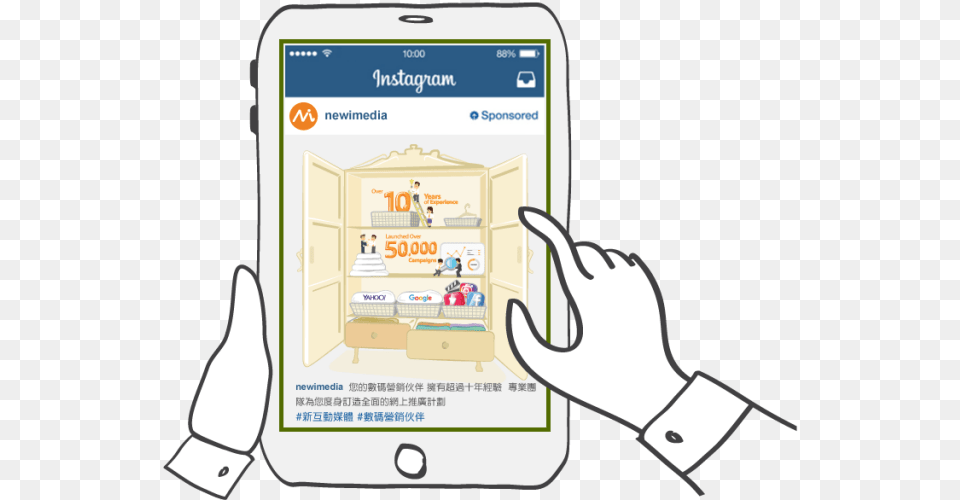 Instagram Ad Instagram, Electronics, Person, Phone Png Image