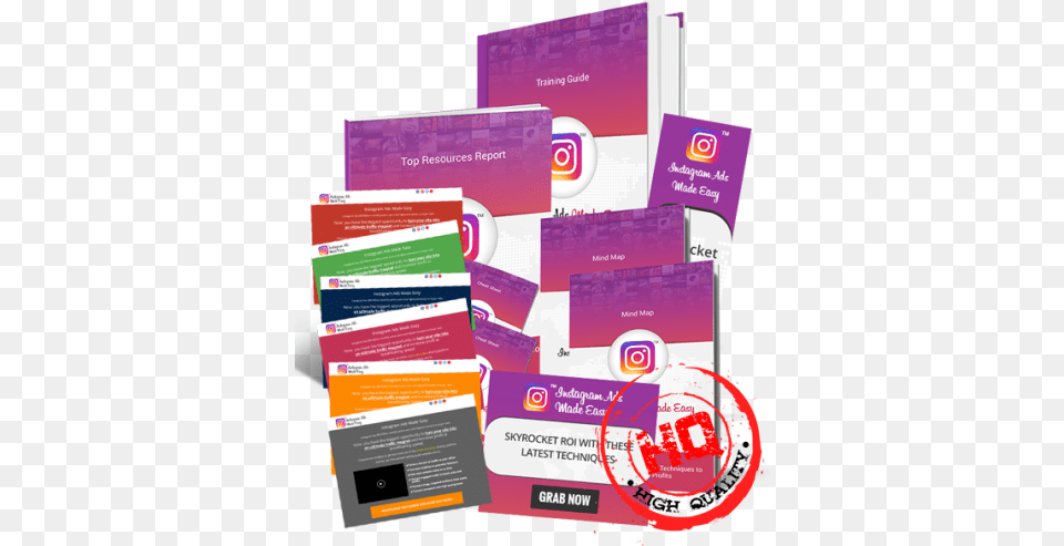 Instagram Ads Easy Made Brand New Hq Training Course In Hot Brochure, Advertisement, Poster, Business Card, Paper Png