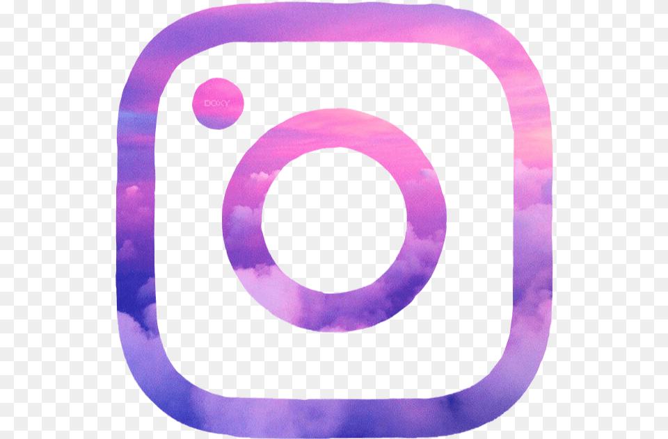 Instagram Aesthetic Logo Pink Purple Aesthetic Tumblr Instagram Logo, Disk Free Png Download