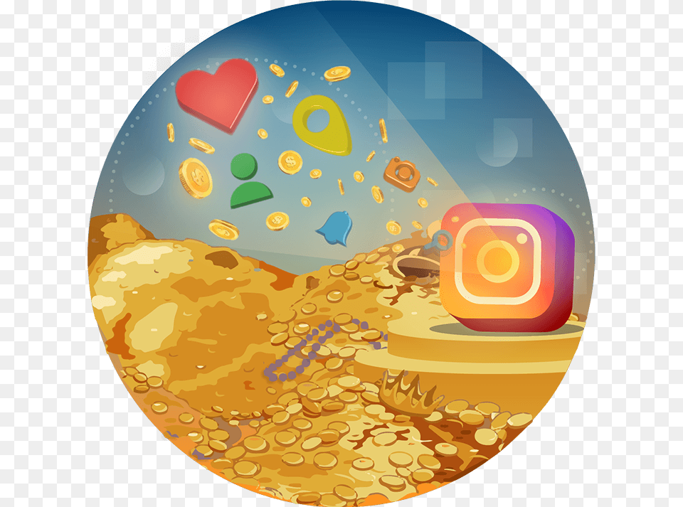 Instagram App Chest Illustration, Photography, Sphere, Disk Free Png