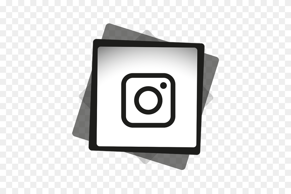 Instagram Black White Icon Social Media Icon And Vector Png