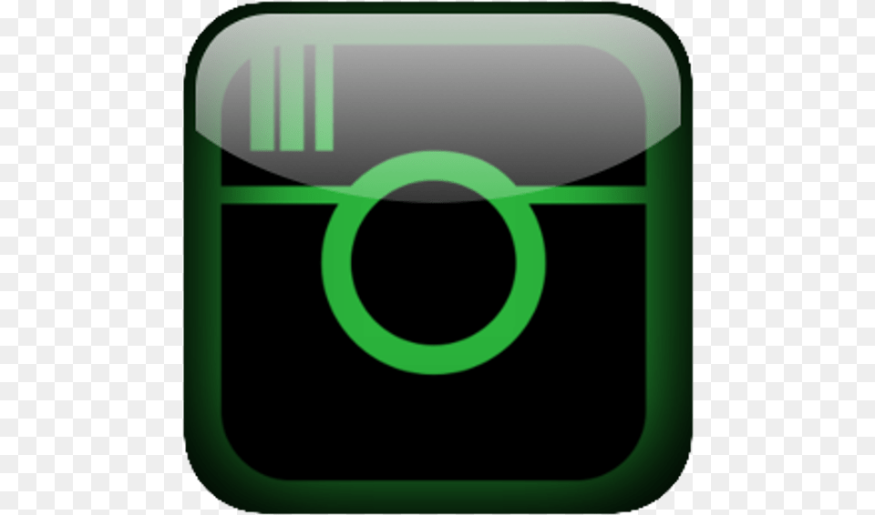 Instagram Button Green Popular Shine Gloss Gleam Media Circle Free Png