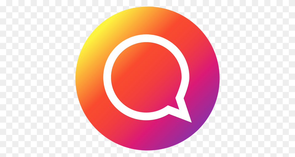 Instagram Chat Bubble Button, Logo, Disk Free Transparent Png