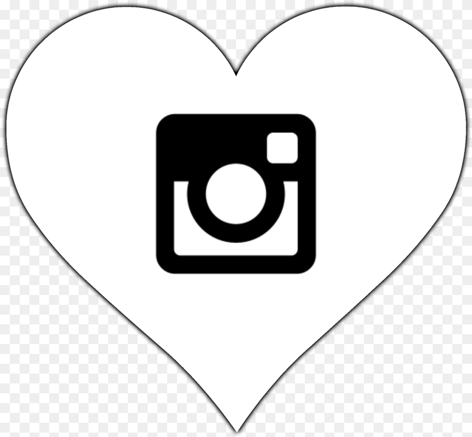 Instagram Clipart Heart Transparent Background Social Icons Transparent, Stencil, Electronics Png Image