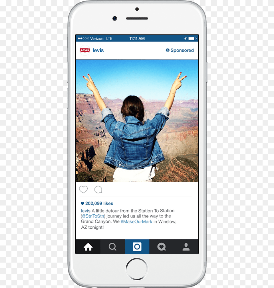 Instagram Feed Ad Example, Clothing, Electronics, Phone, Mobile Phone Free Png Download