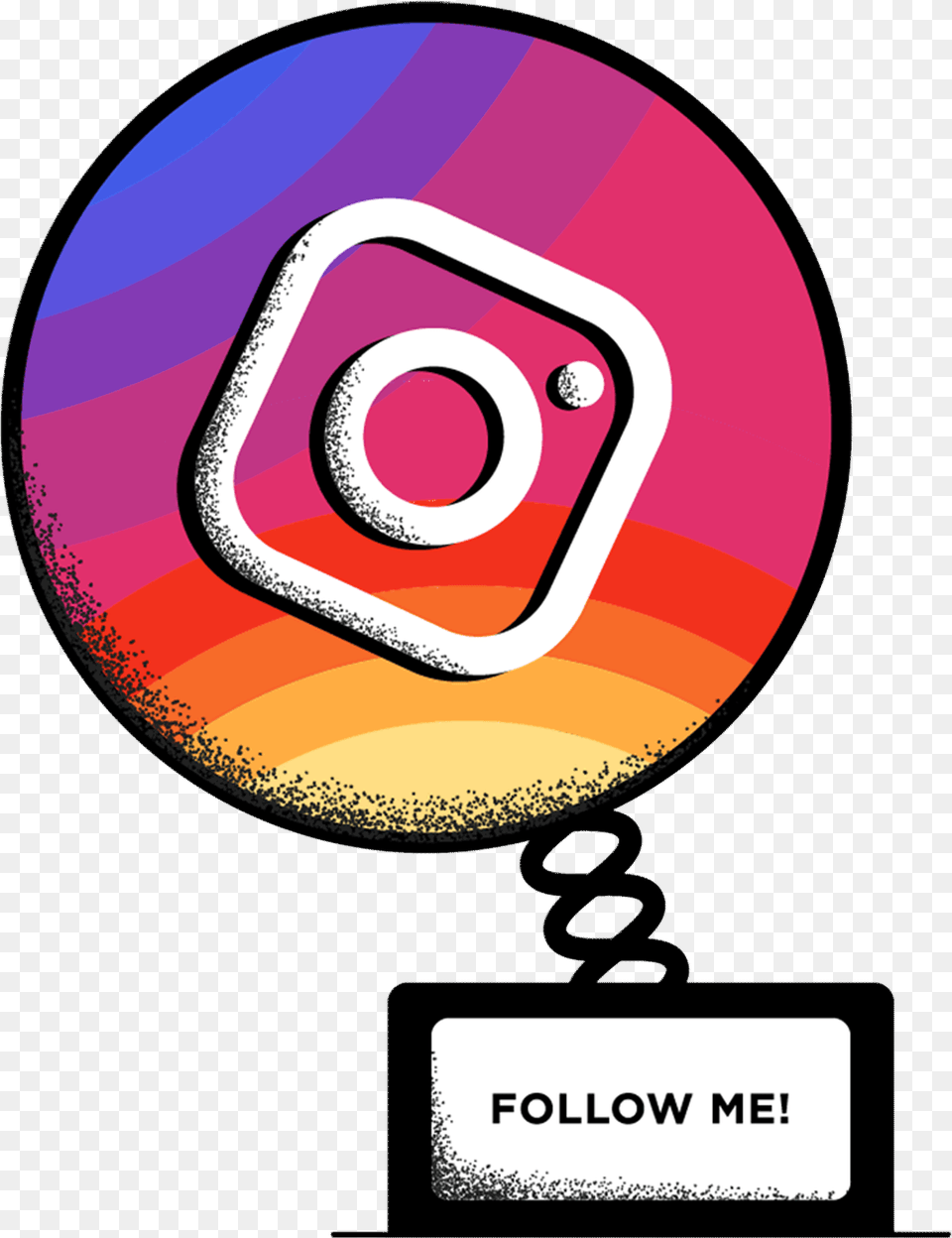 Instagram Follow Me Gif Clipart Instagram Logo Gif, Art, Graphics, Disk Free Png Download