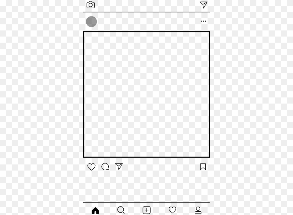 Instagram Frame Instagram Picture Frame, Gray Png Image