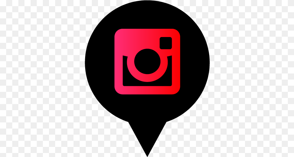 Instagram Freeblackredsocialmediapinicondesignedby Black And Red Instagram Logo, Camera, Electronics Png