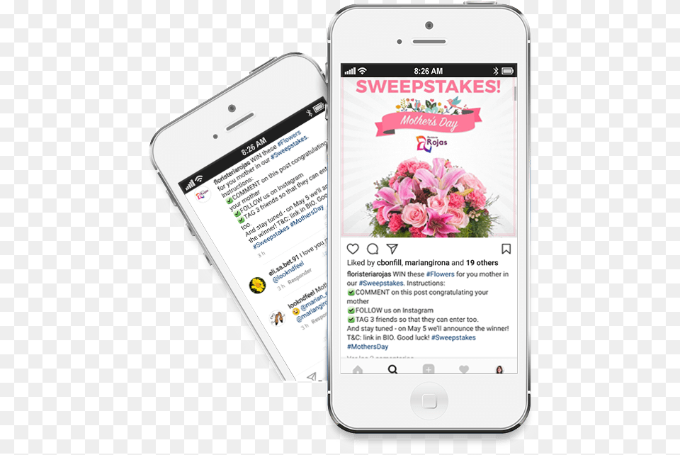 Instagram Giveaway Ramo Variado Con Rosas Y Lilium Envo De Flores A, Electronics, Mobile Phone, Phone, Flower Free Png Download
