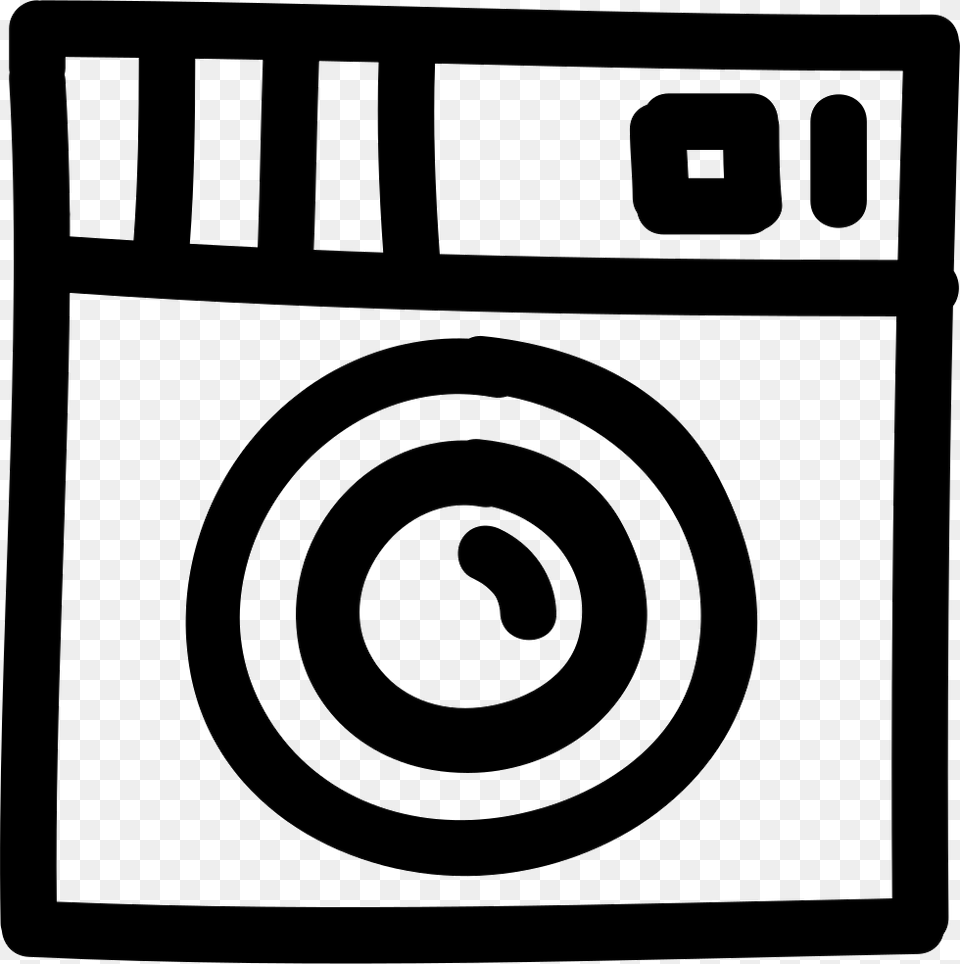 Instagram Hand Drawn Logo Hand Drawn Instagram Icon, Appliance, Device, Electrical Device, Washer Free Transparent Png